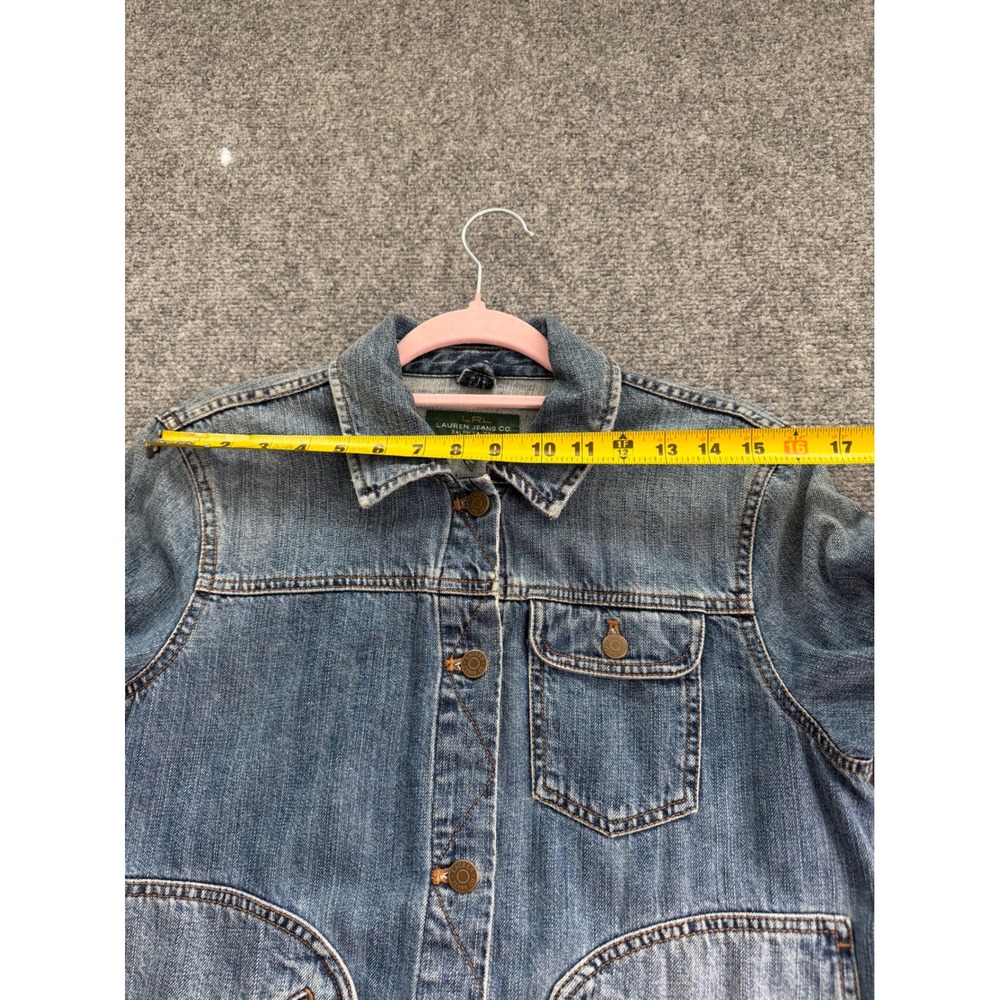 Lauren Jeans Co Ralph Lauren Denim 90's Y2K Trucker Jacket  Womens Size M - Picture 6 of 11